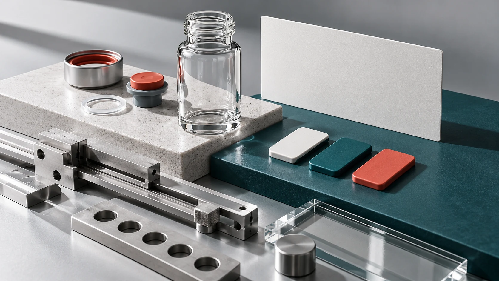 Conceptual material specification and sample documentation assembly